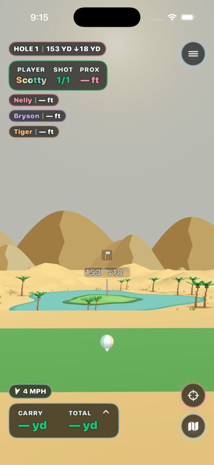A desert dunes hole in PAR-TEE